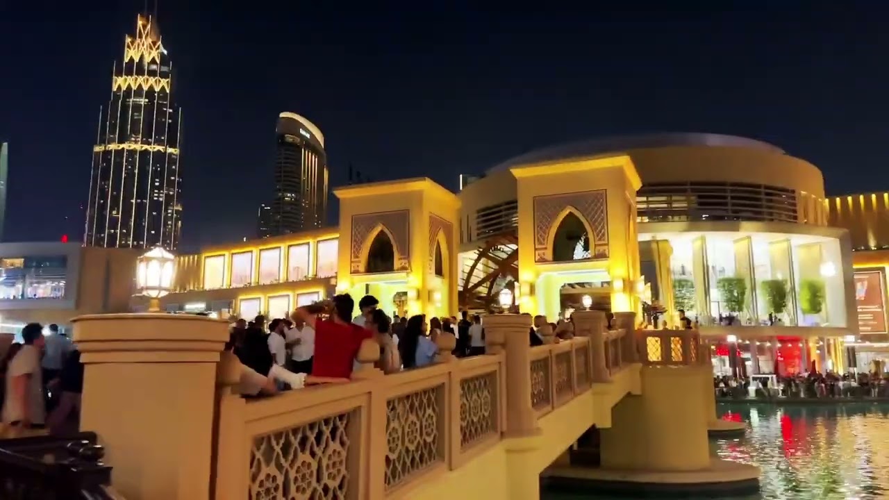 Dubai Amazing Burj Khalifa Evening walk tour captured from iPhone14promax