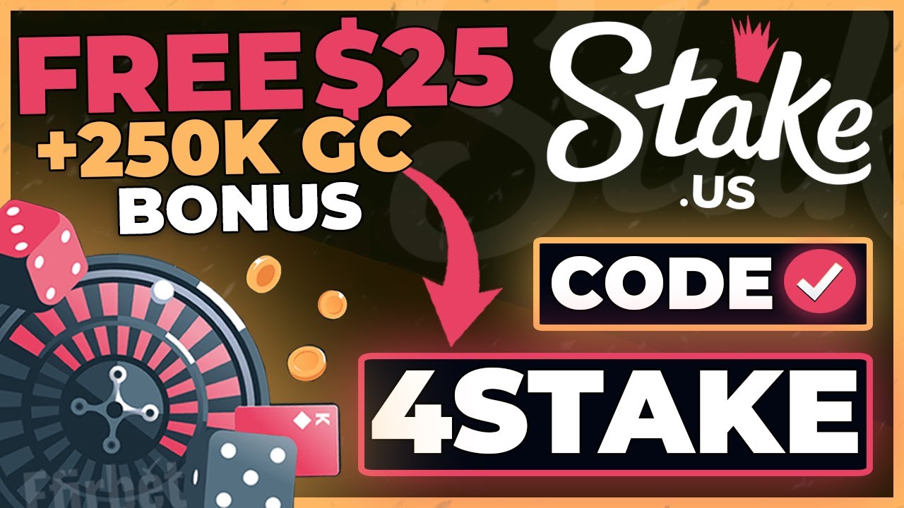 Stake US Promo Code 4STAKE: Welcome $25 Stake Cash + 250K Gold Coins (FREE Stake US Bonus Code 2026)