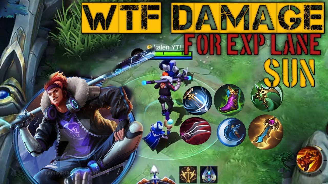 WTF DAMAGE!!  EXP LANE BUILD FOR  SUN 2025!! Season-35 ! MOBILE LEGEND
