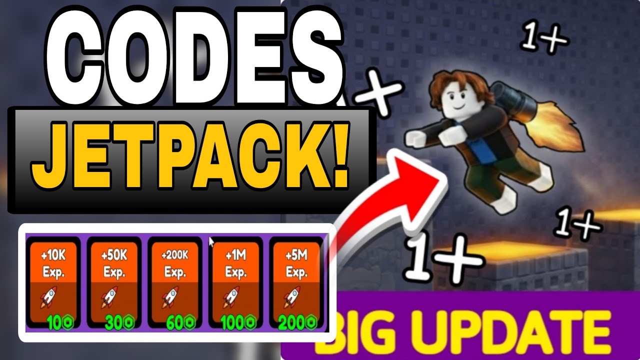 All* Secret *+1 Jetpack Evolution Codes | Codes for +1 Jetpack Evolution Roblox  2026