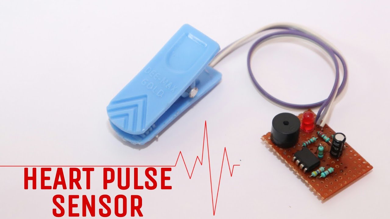 Heart Pulse sensor | how to make heart pulse sensor at home
