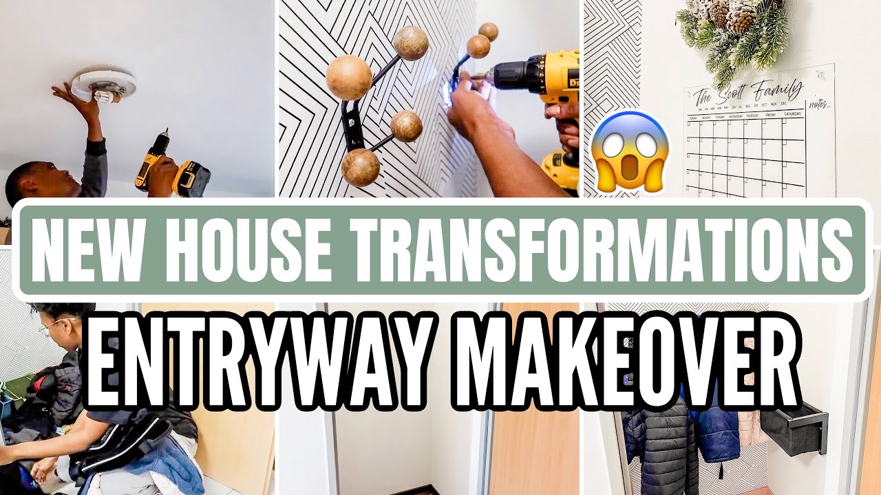 EXTREME SMALL ENTRYWAY MAKEOVER AND CLEAN WITH ME | 2021 CLEAN WITH ME | NEW HOUSE TRANSFORMATIONS