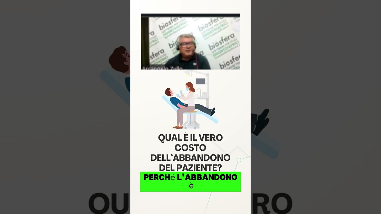 I Costi dell'Abbandono Silenzioso del Paziente dallo Studio Dentistico | #shorts