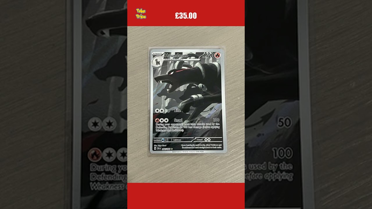 NEW LISTINGHOUNDOOM 066/064 SECRET RARE HOLO - SHROUDED FABLE - MINT POKÉMON CARD - ENG