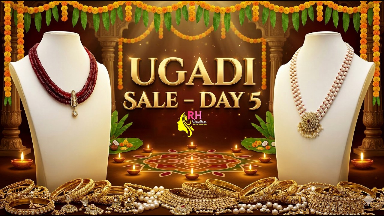 Ugadi Sale Day 05 🎉 Wholesale Sale 2026 at RH Jewellers | Silver 1Gram Gold Pearls Corals Collection