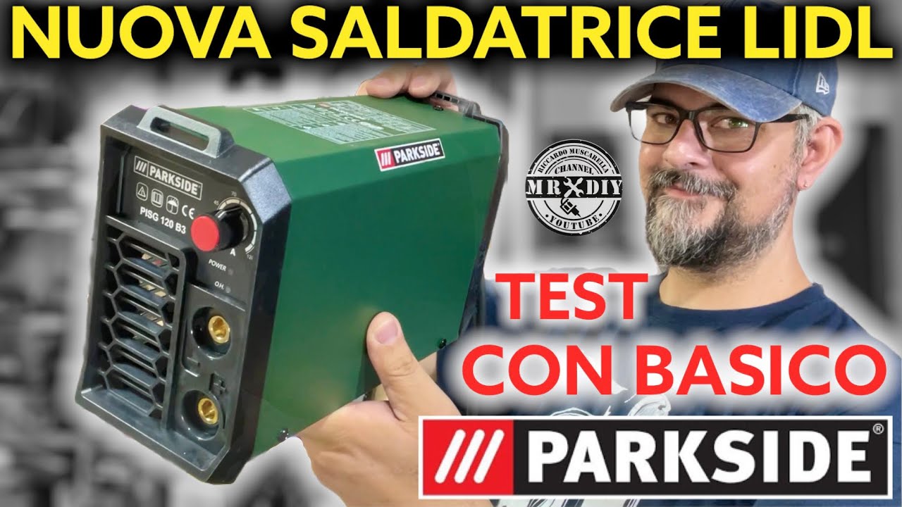 Nuova saldatrice Parkside inverter a elettrodo 120A. lidl PISG 120 B3. Test con basico e rutilico