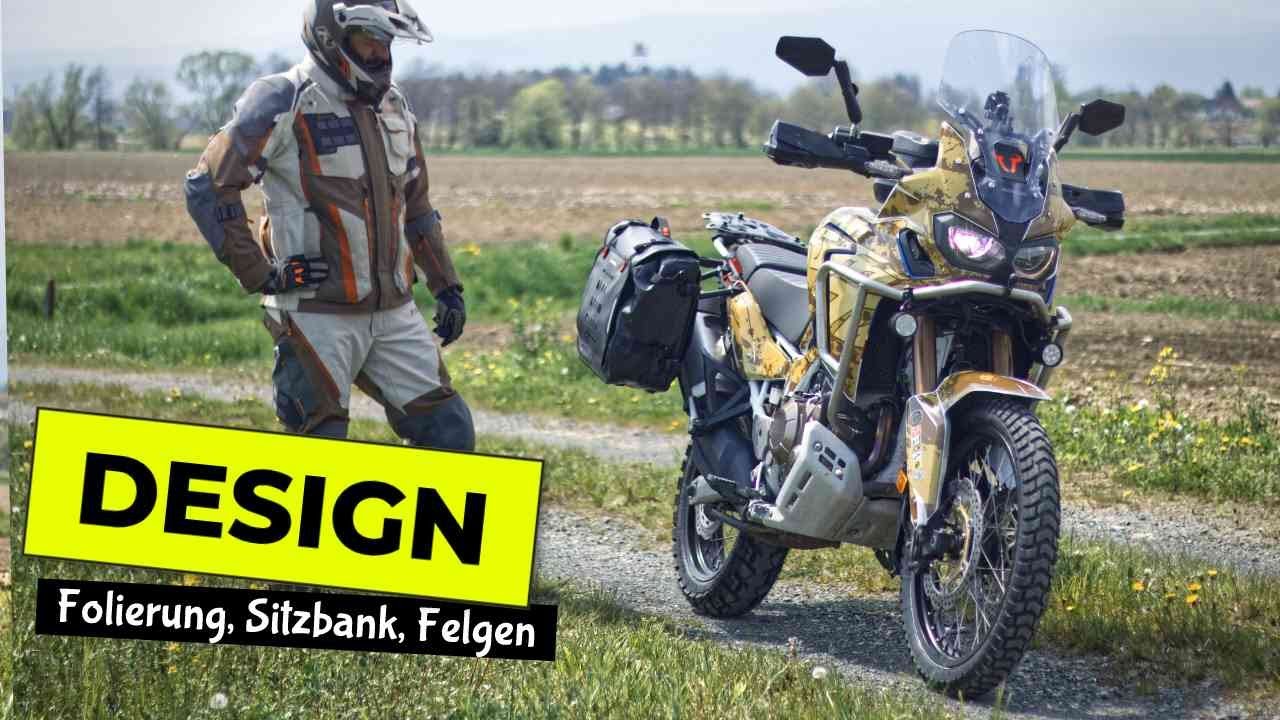 New Design für AfricaTwin? wie! warum! Kosten! Folierung-Felgen-Sitzbank