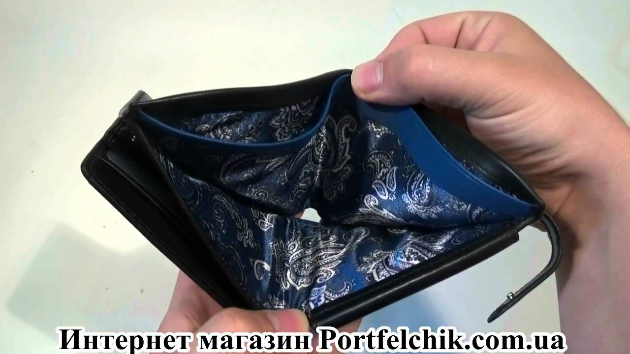 Кошелек мужской Visconti PM-102 Black-Cobalt