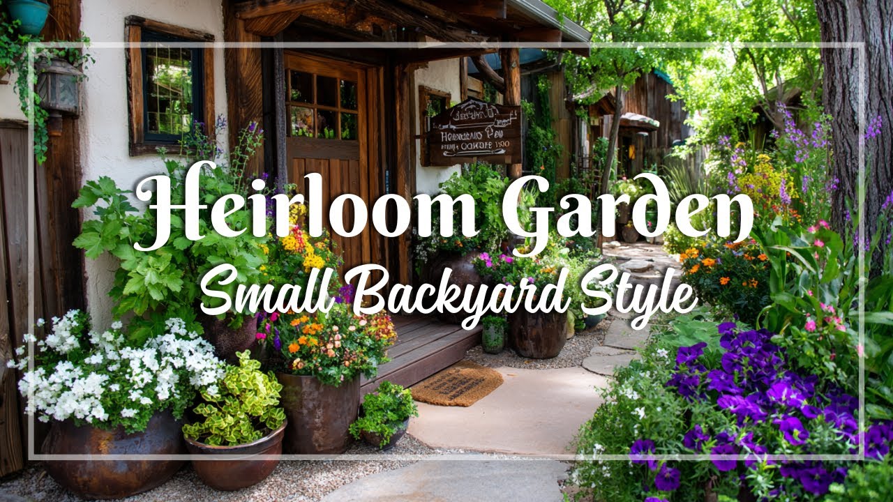 Heirloom Garden Looks for Small Backyards 🌾 | Rustic Vintage Plants & Layouts to Inspire