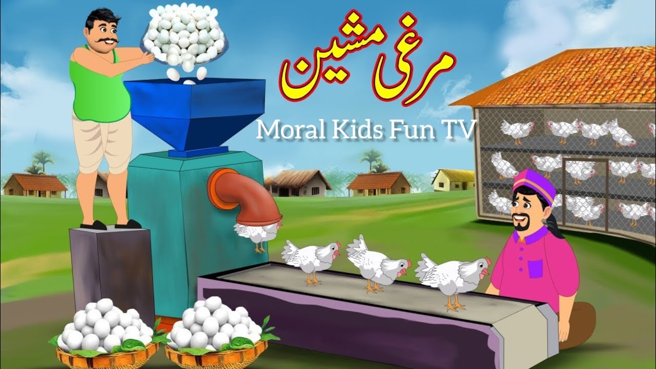 مرغی مشین | Murghi Machine | Urdu Story | cartoon | Moral Stories
