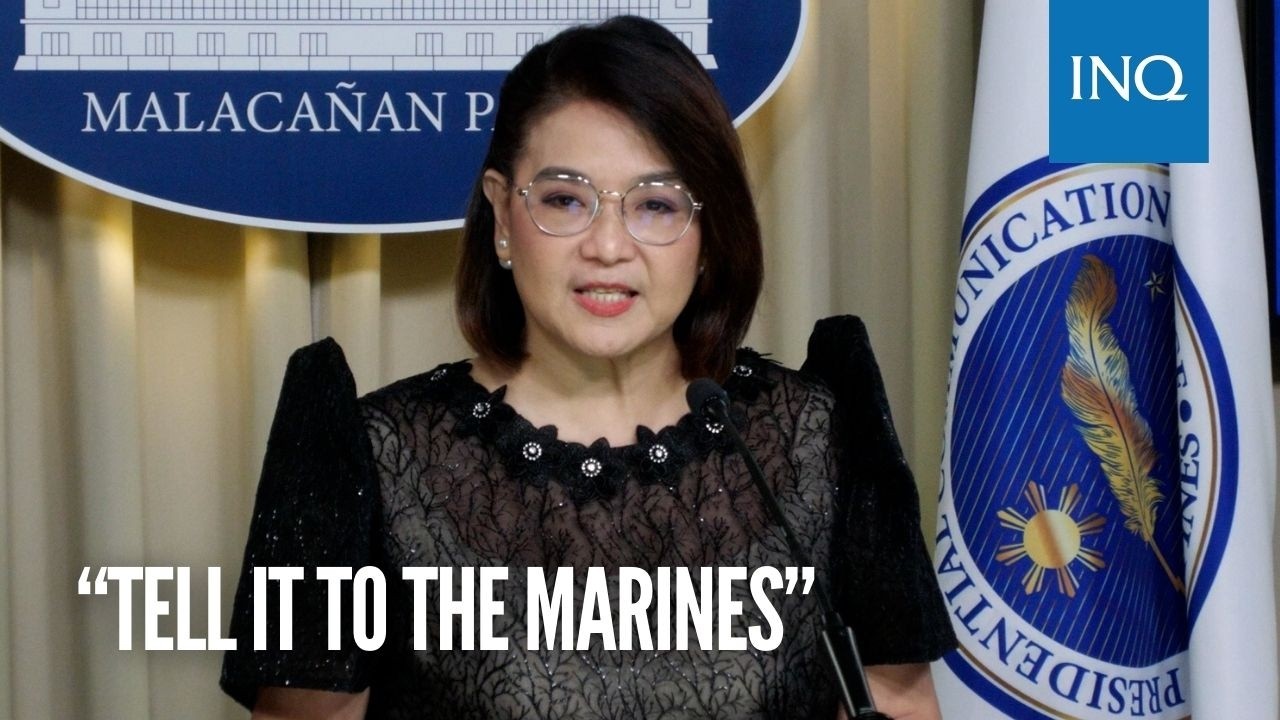 Palace slams Sara Duterte’s harassment claim Tell it to the Marines 1