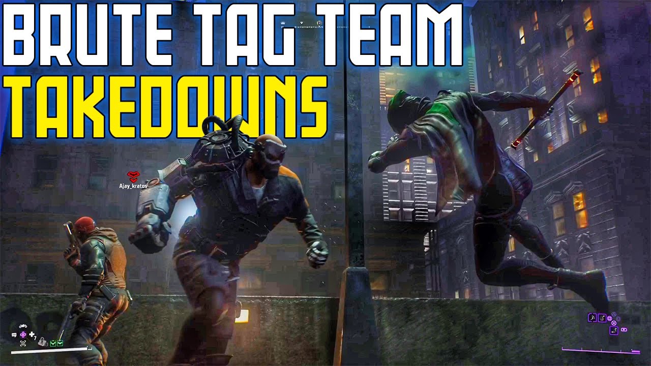 Gotham Knights | Mini Bosses Team Takedowns | Brute Team Takedowns | CO-OP Takedowns | Tag Takedowns