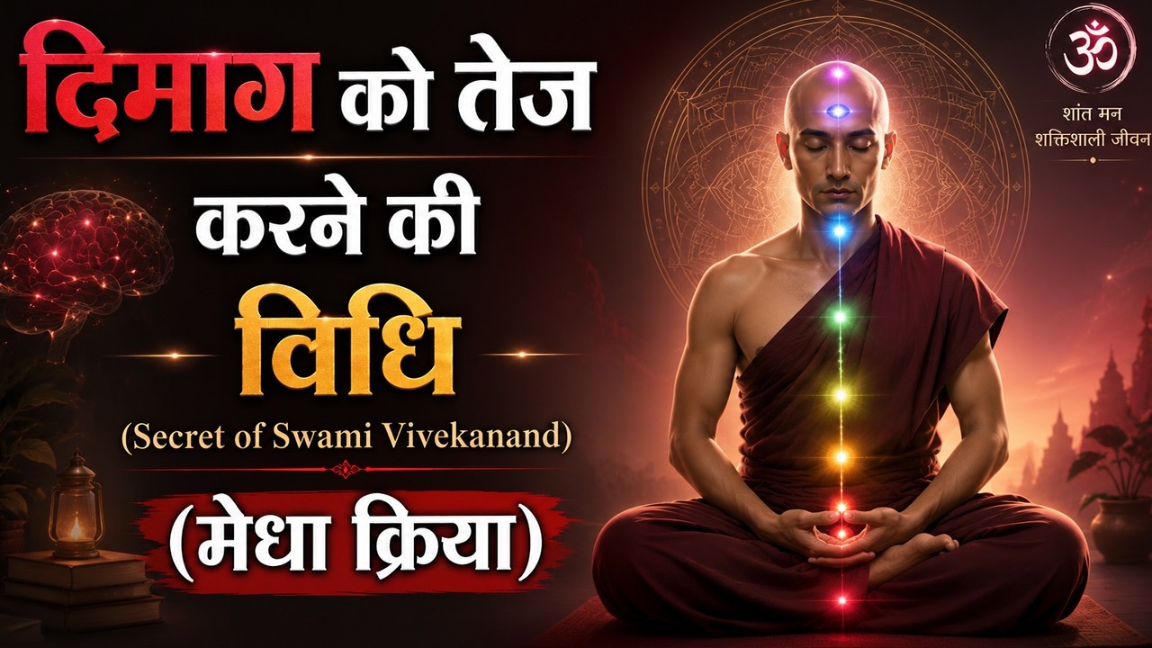 दिमाग को तेज करने की विधि | मेधा क्रिया | Increase Your Brain Power | Medha kriya for Brain Booster