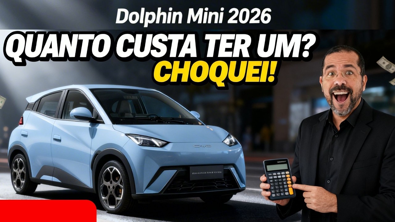 BYD DOLPHIN MINI 2026 TODOS CUSTOS e NOVIDADES