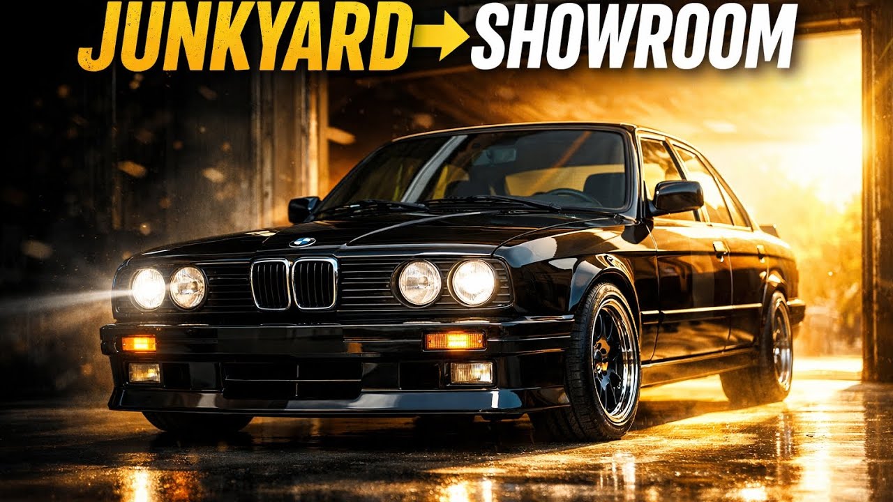From Junkyard to Showroom | Full BMW E30 Restoration in Minutes (Satisfying Transformation)! 