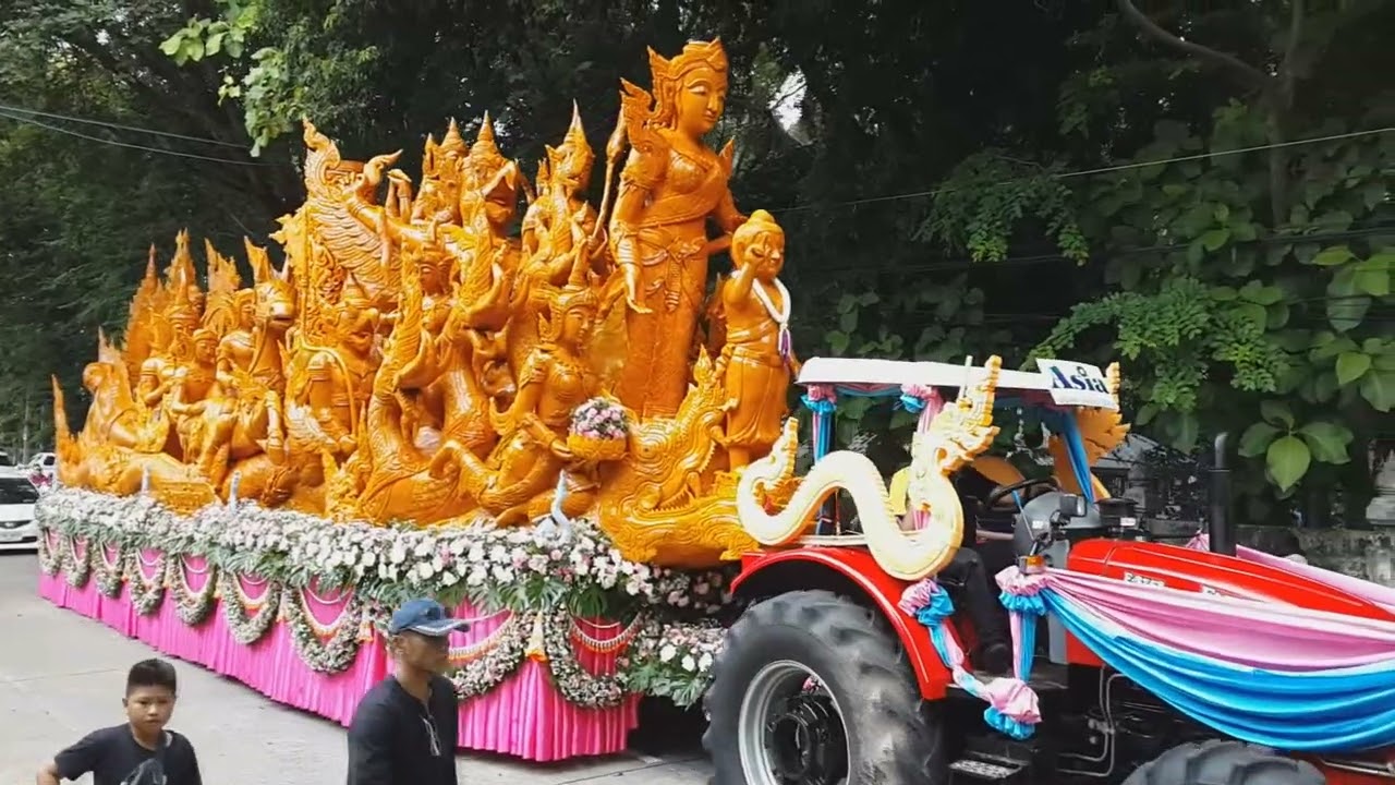 เทียนพรรษา วัดผาสุการาม อ.วารินชำราบ จ.อุบลราชธานี 2560