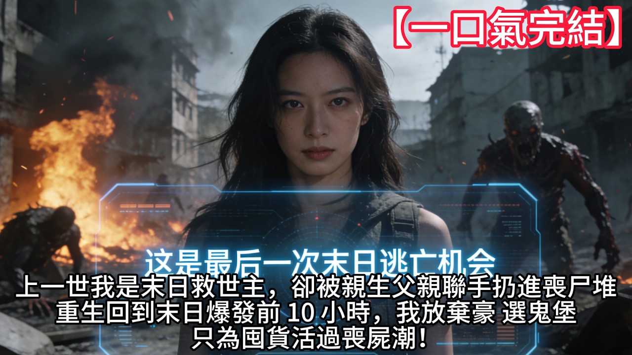 【一口氣完結】末日重生｜被首富父母認回當天，我放棄豪 選鬼堡，只為囤貨活過喪屍潮！ #末日重生 #爽文 #末日囤貨 #喪屍 #重生復仇  #末日元氣 #背叛 #反殺 #極端氣候