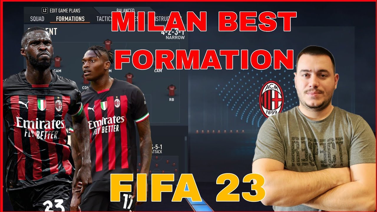 MILAN - BEST FORMATION, CUSTOM TACTICS & PLAYER INSTRUCTIONS! FIFA 23