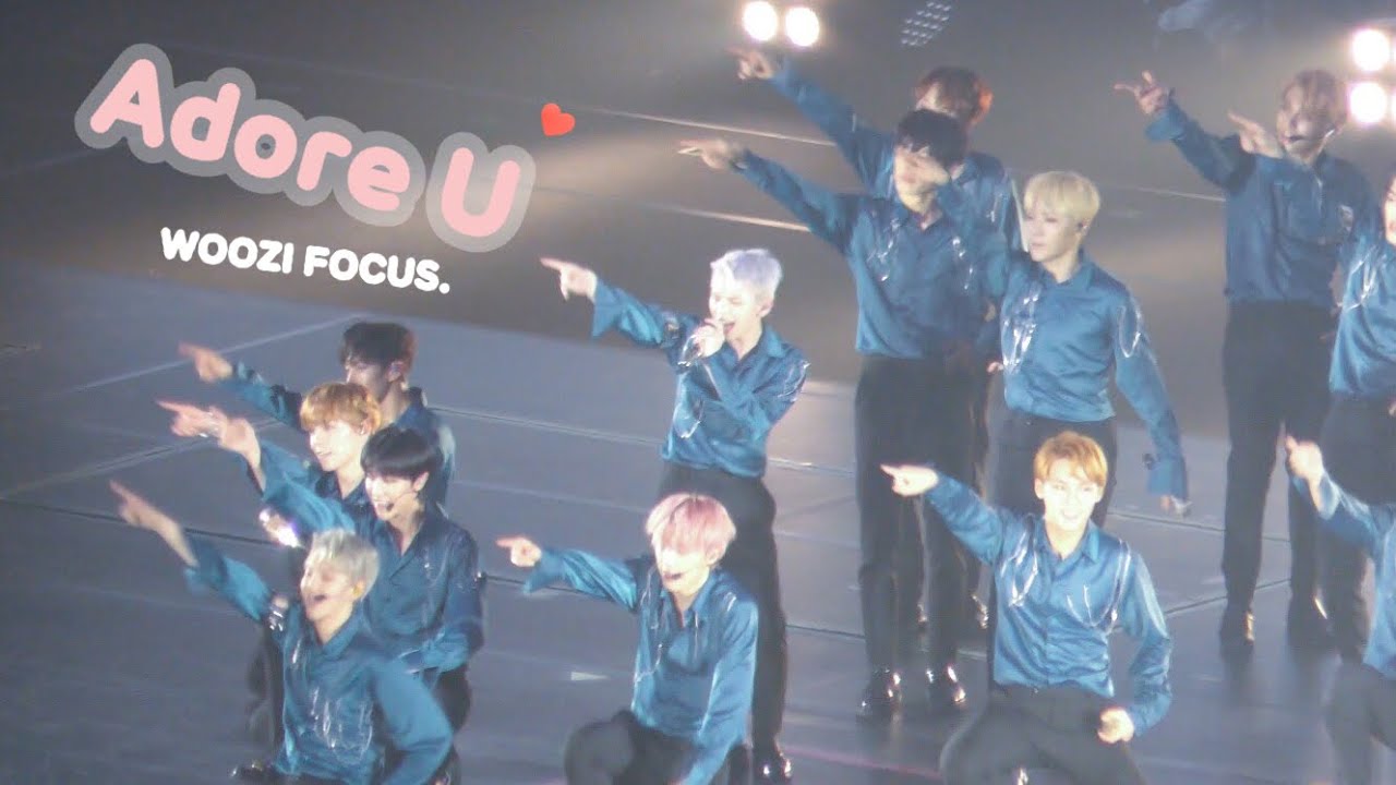 180906 ❤️ [4K] 아낀다 Adore U WOOZI FOCUS.