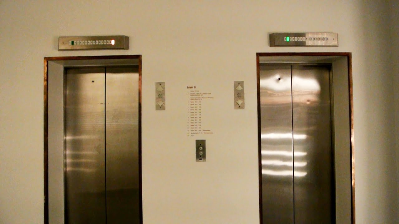 1985 KONE & 1978 TS-Schlieren (mod) high-rise elevators @ Hotel Comwell Hvide Hus, Aalborg, Denmark