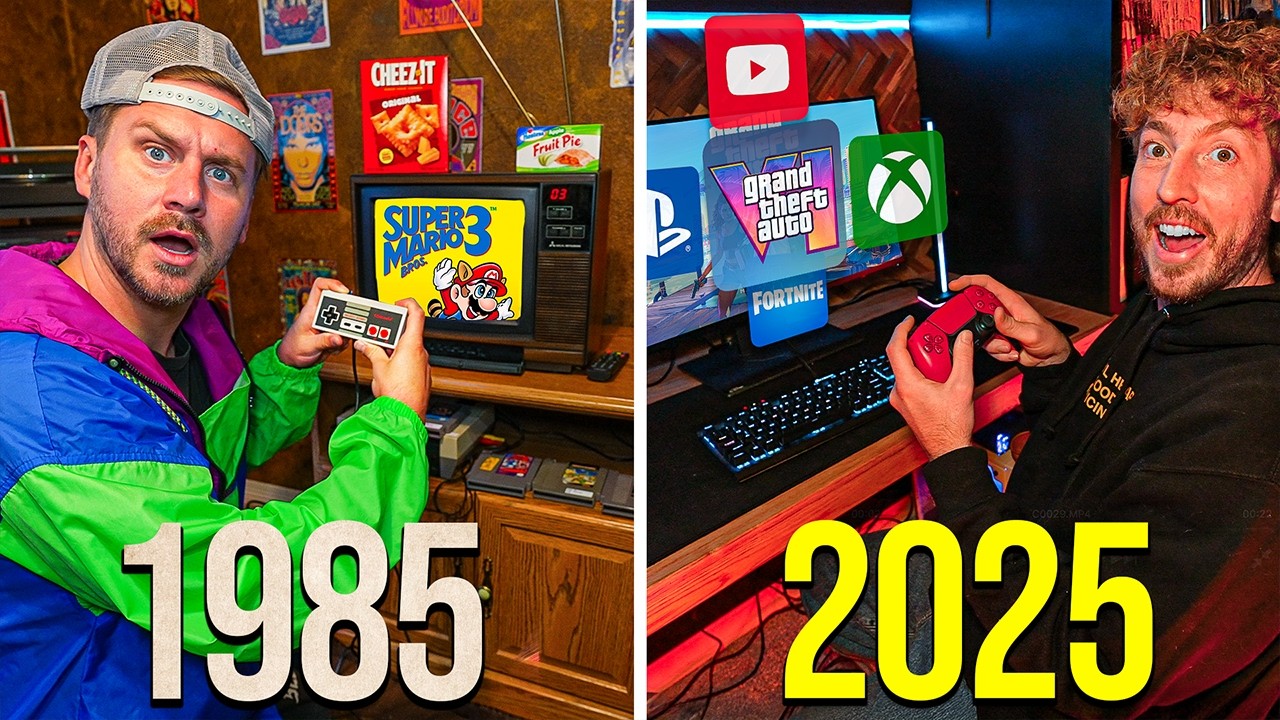 Игровые залы 1985 против 2025!