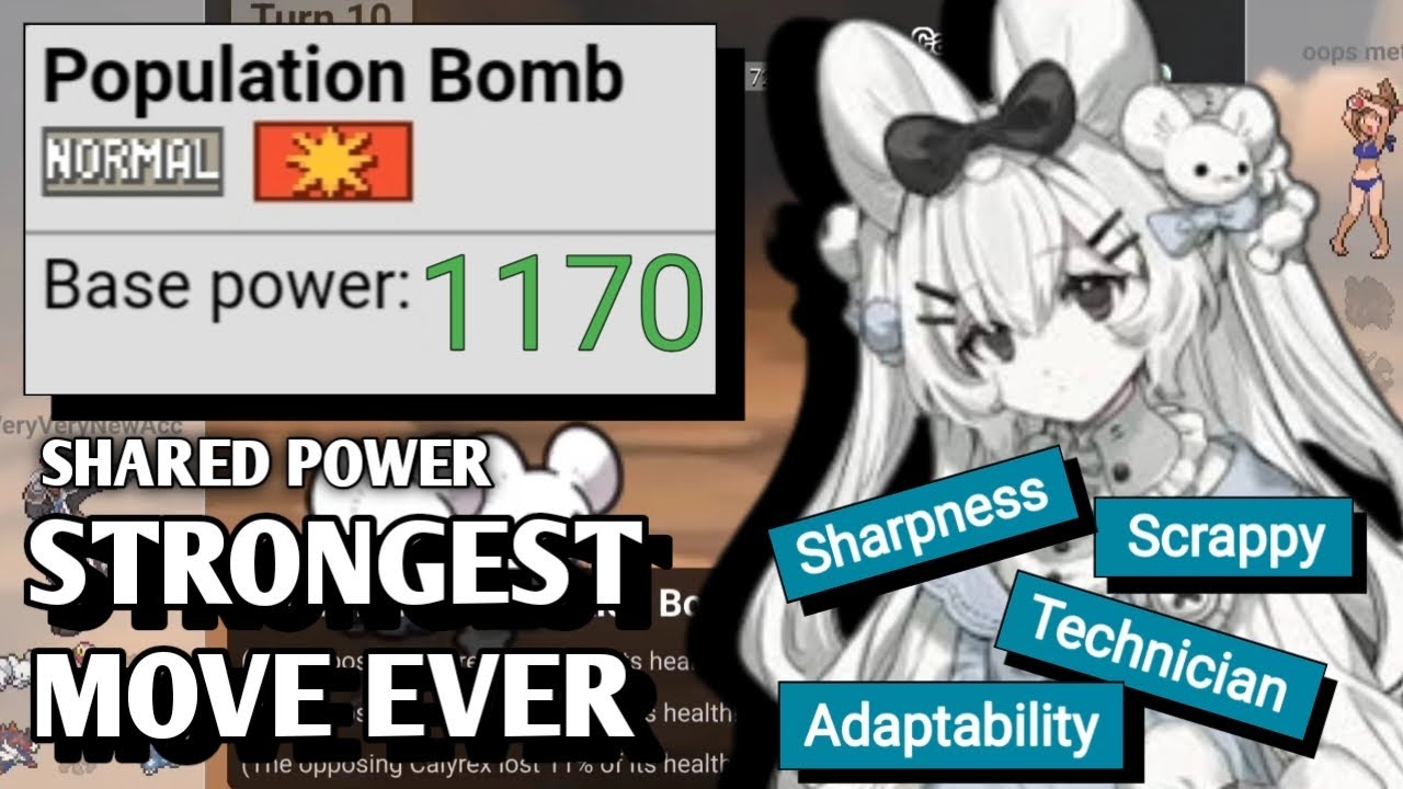 THIS IS HOW TO MAKE POPULATION BOMB THE STRONGEST MOVE IN SHARED POWER | POKEMON SCARLET AND VIOLET