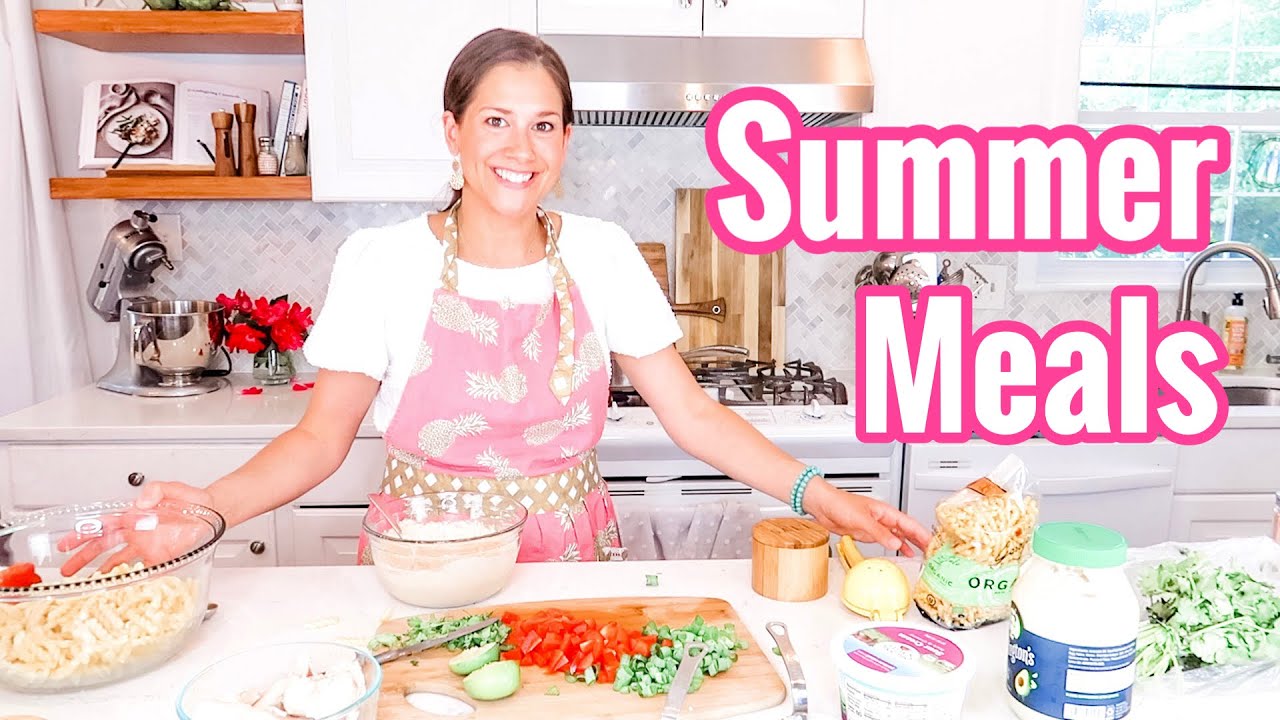 3 SUMMER DINNERS || QUICK AND EASY