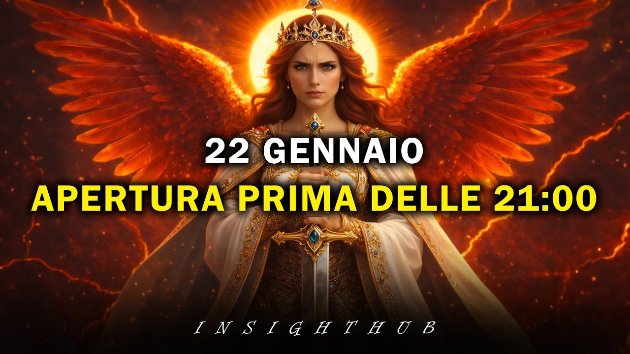 Gli Eletti di Dio:  22 Gen - Dio Ti Esorta Ad Aprire Prima Delle 21:00 Di Stasera 🕊️💔🙏