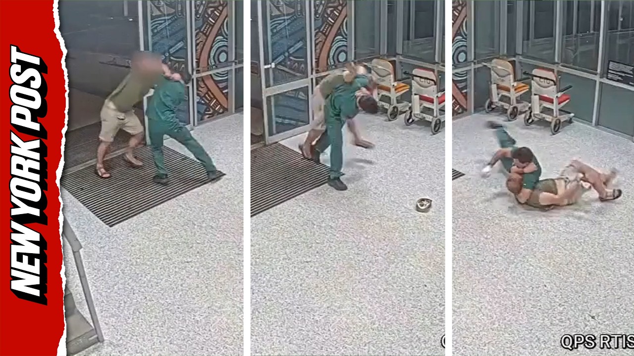 Moment Jiu Jitsu-Trained Nurse Takes Down Aggressive Patient