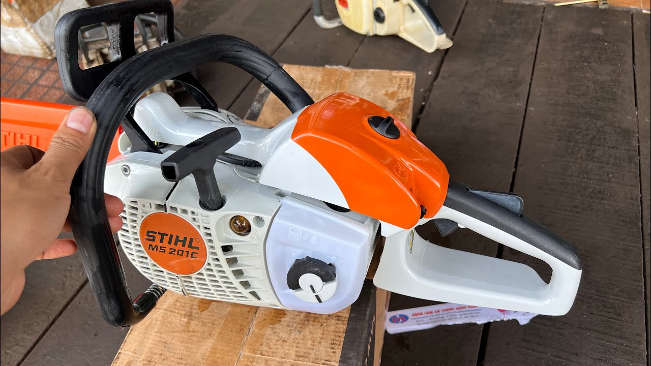 Cưa stihl ms201c đẹp như mới h&agrave;ng nhập khẩu đức chất lượng ch&acirc;u &acirc;u - lh 0345050399