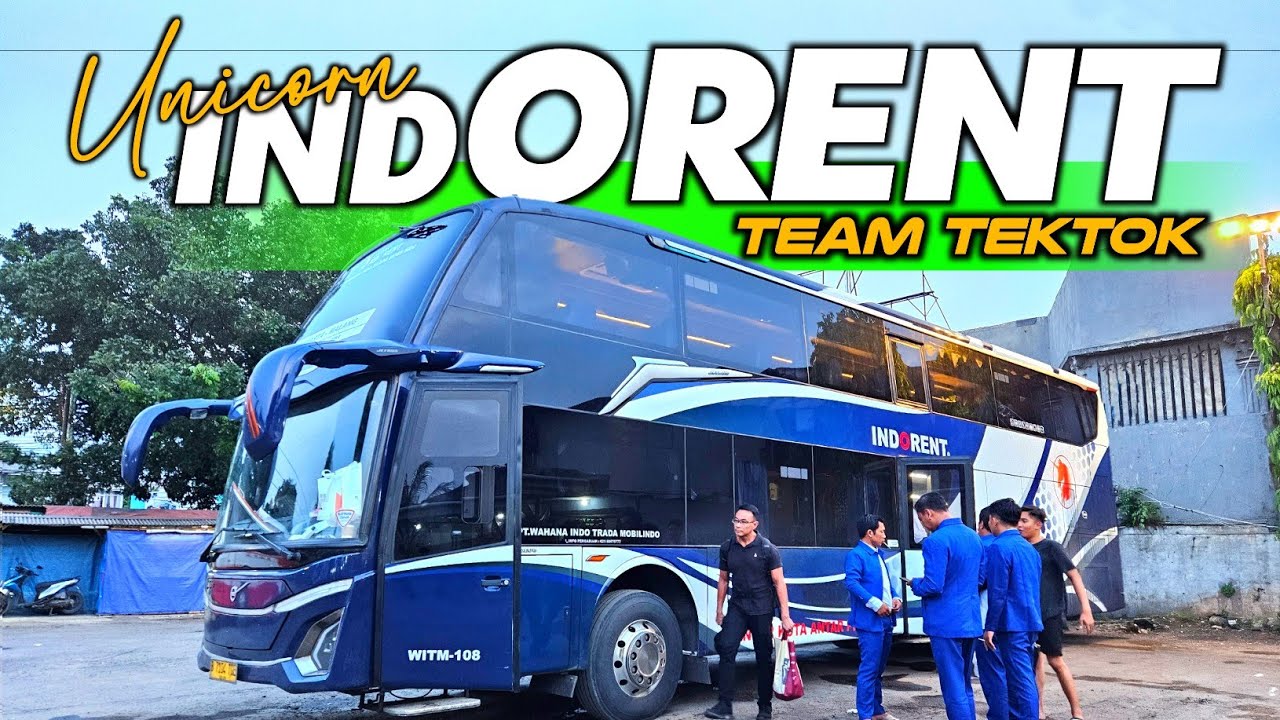 BUS TINGKAT INI GOKIL ‼️ INDORENT TIM TEKTOK JAKARTA YOGYAKARTA ❓️😲❗️