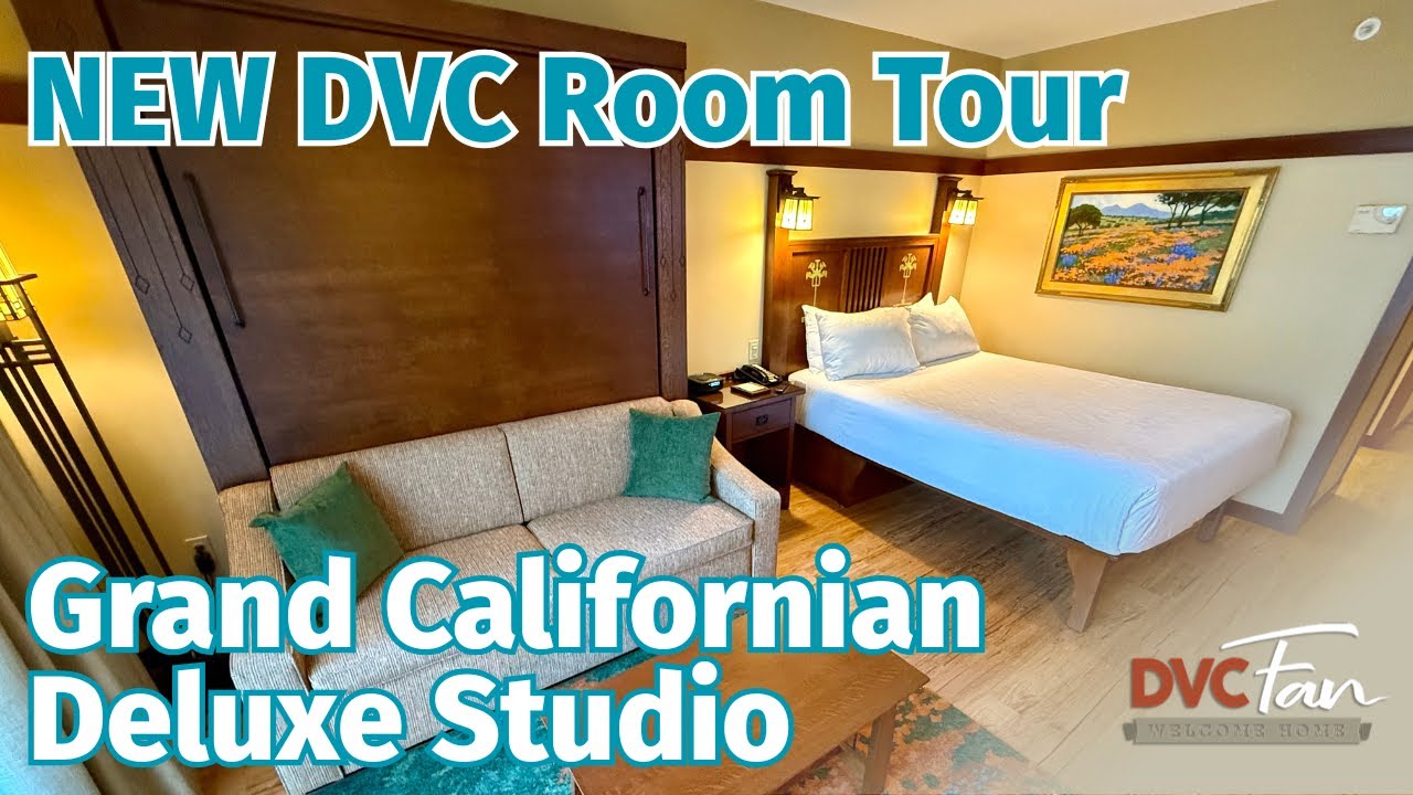 NEW Refurbished Deluxe Studio Room Tour | The Villas at Disney’s Grand Californian