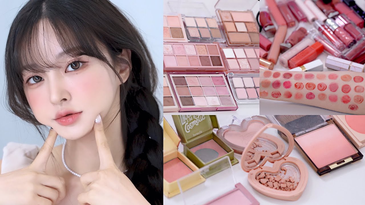 봄웜라 코덕 파우치 털어서 메이크업 🩰 ✨ | 립만 30개인 광기의 파우치😱 | 봄웜이 쓸 수 있는 쿨톤 컬러까지💕