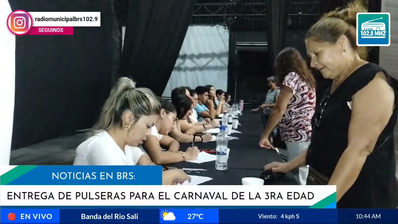 Entrega De Pulseras Para El Carnaval De La 3ra Edad 