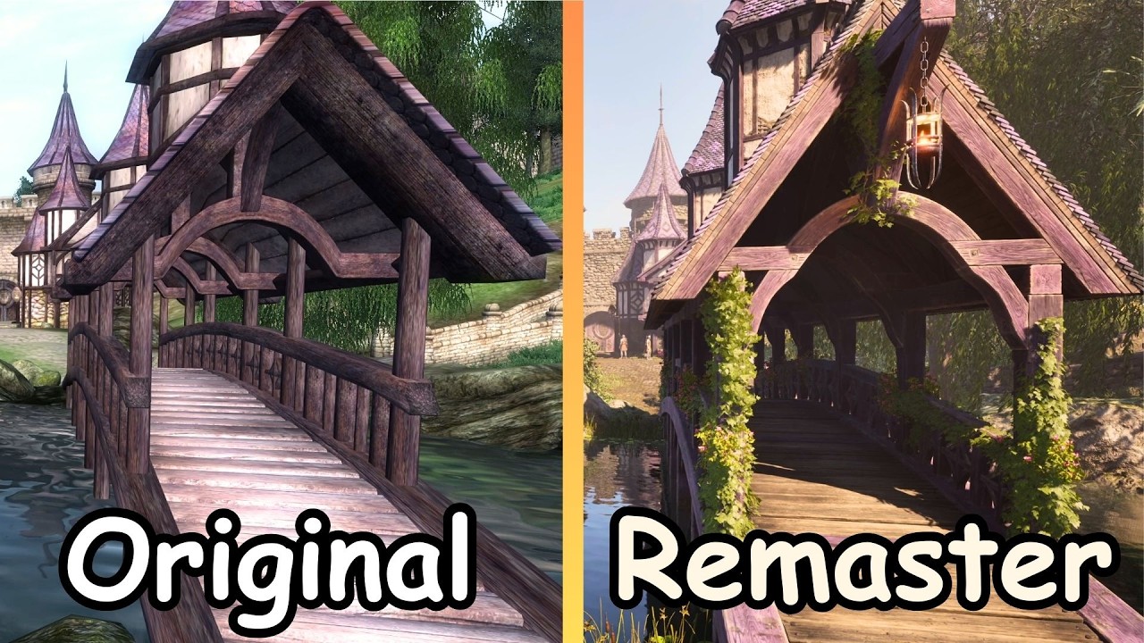 Oblivion Remastered vs Original - City Comparison