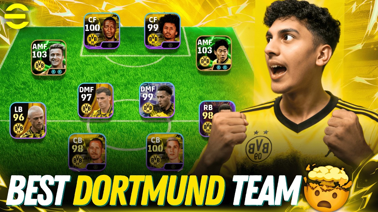 FULL BORUSSIA DORTMUND SQUAD - BEST OF EFOOTBALL!🥳 | GAMEPLAY & REVIEW😱 | EFOOTBALL MOBILE 2026
