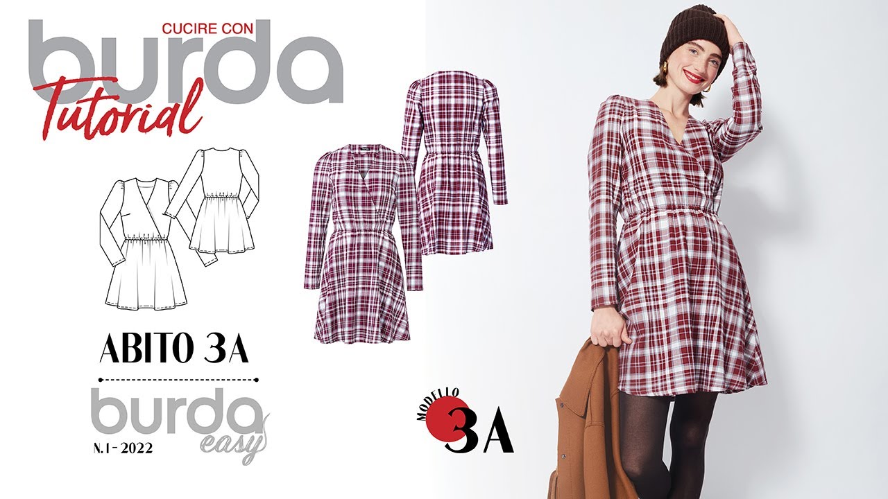 Cucire con Burda: Tutorial Abito 3A - Burda Easy 1/2022