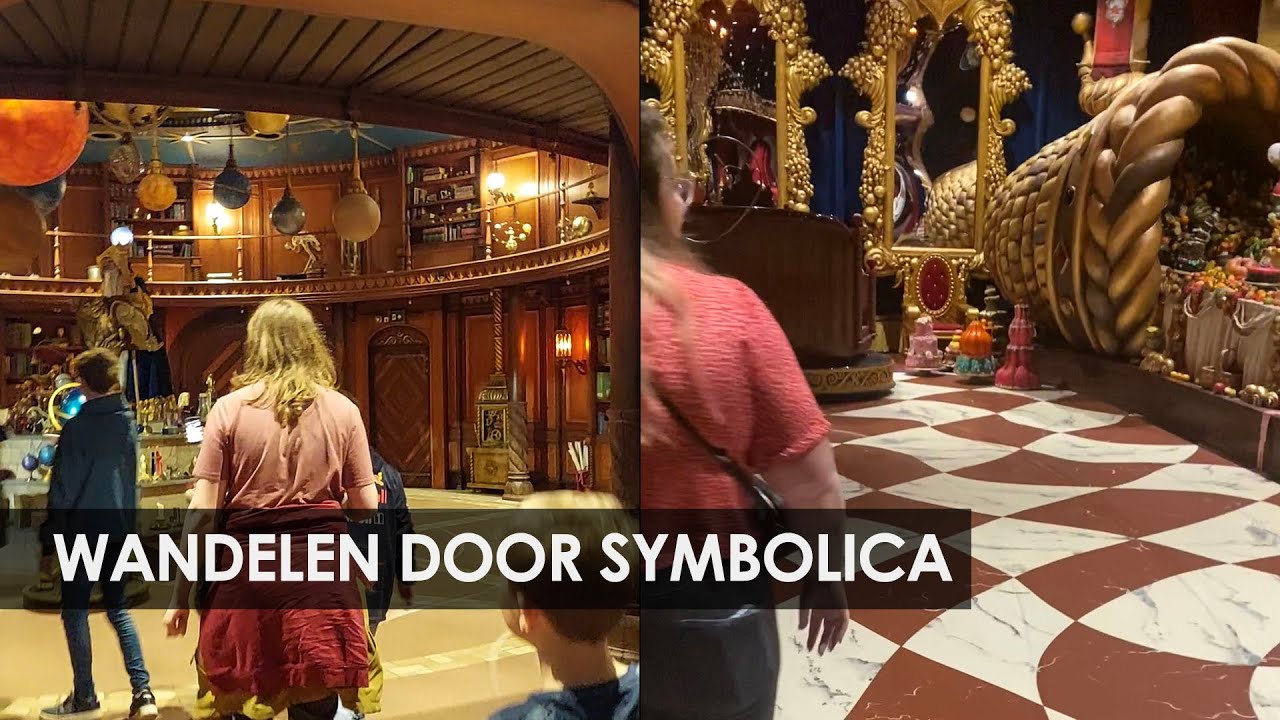 Storing bij Efteling-attractie Symbolica: bezoekers lopen door de decors