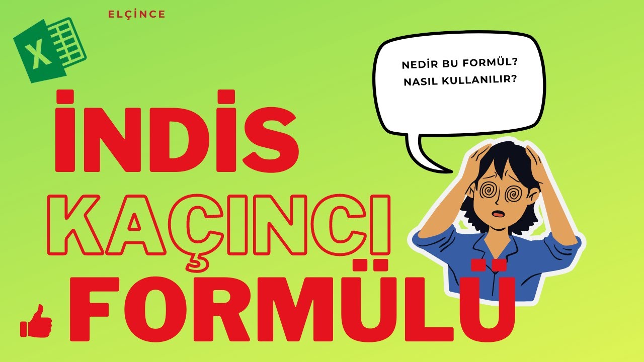 EXCELDE İNDİS KAÇINCI FORMÜLÜ NASIL KULLANILIR? – INDEX - MATCH –