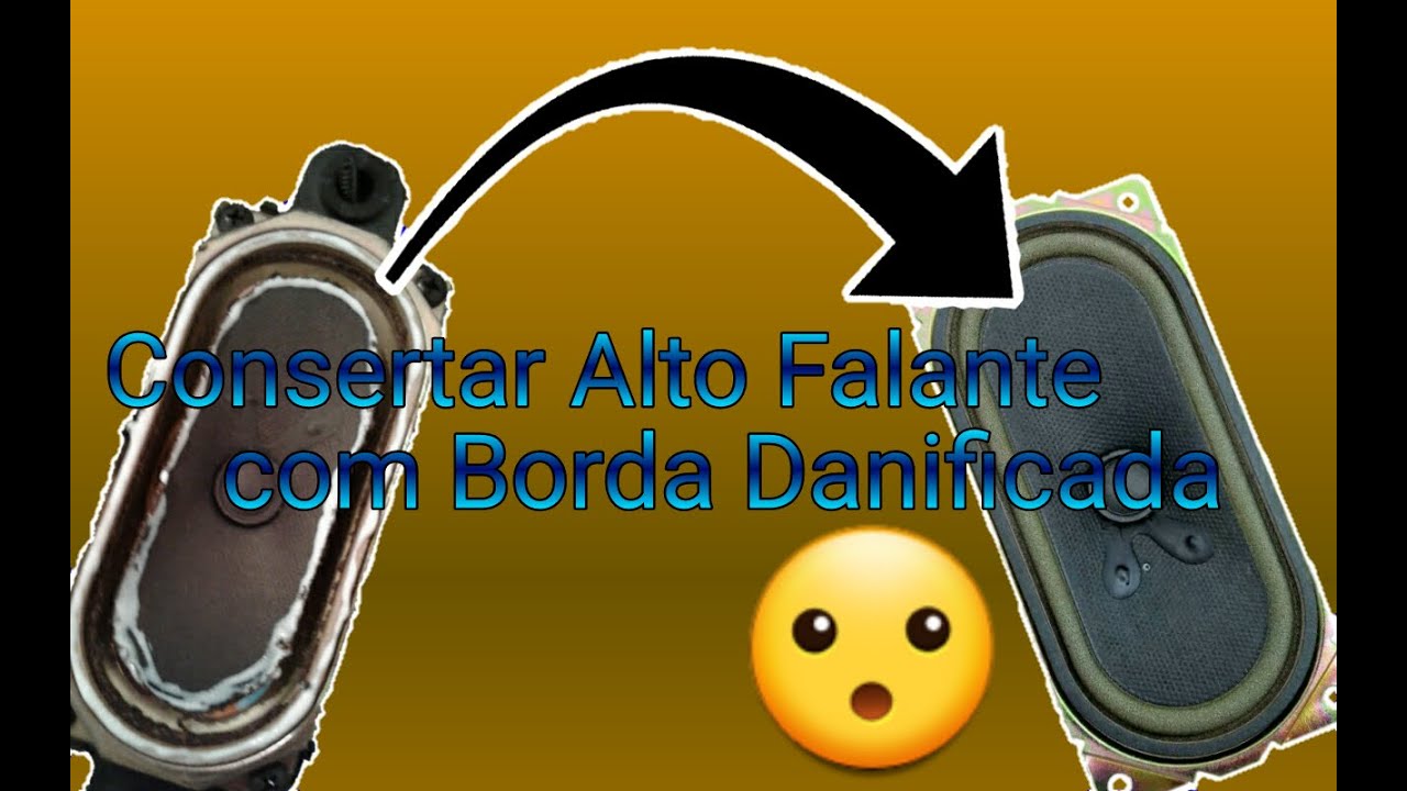 Como arrumar alto falante com Borda estragada / Speaker TV Fix