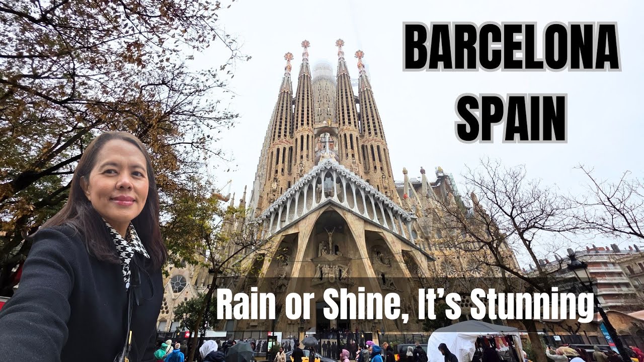 Barcelona Travel Vlog 2025 | Sagrada Familia and Rainy Day Vibes
