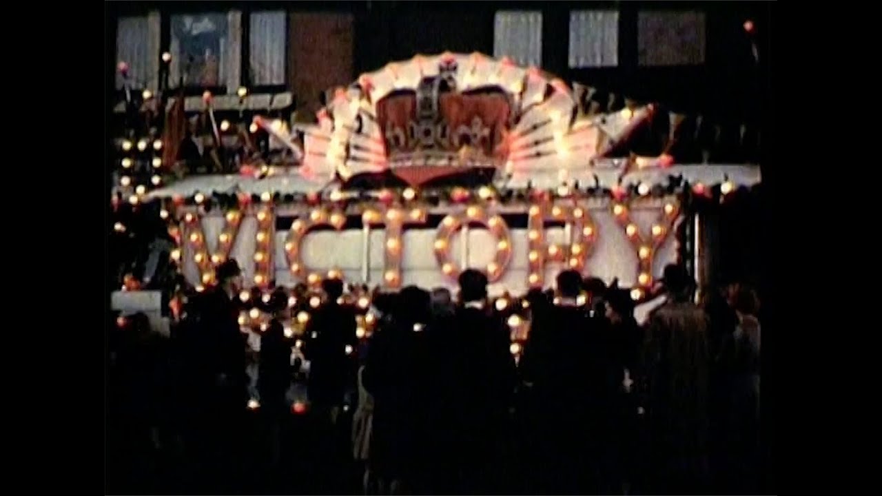 VE Day Celebrations In Colour, 8th May 1945, Middleton, Lancashire filmed by Fred Pedley