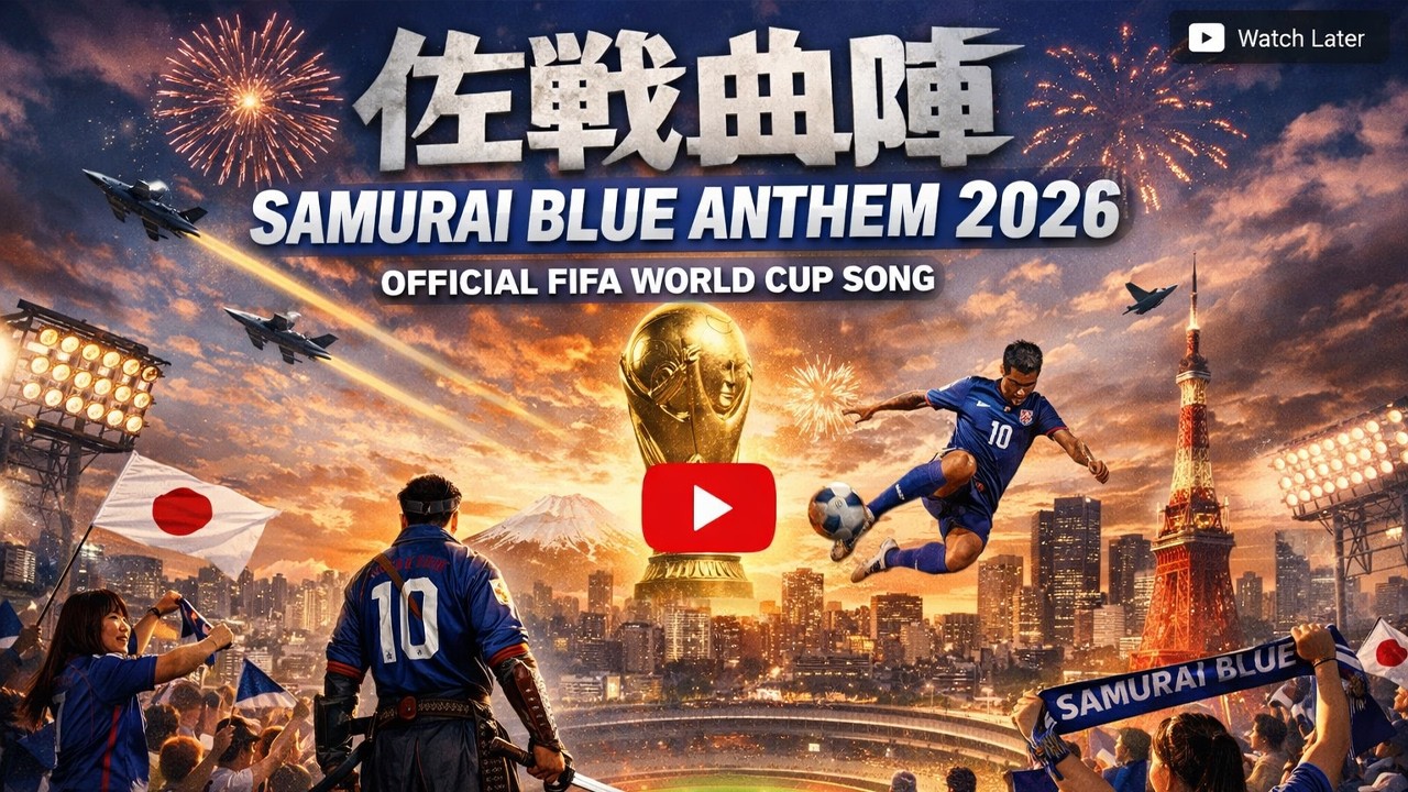 Japanese Samurai Blue Anthem 2026 (AI Fan Concept Song) | Official FIFA World Cup Song