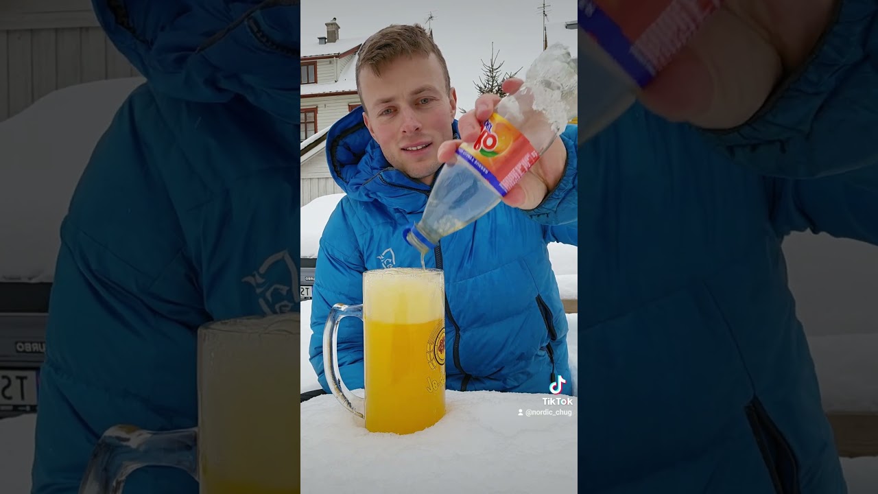 Norwegian soda! What's next? #solo #norway #soda #chug #chugging