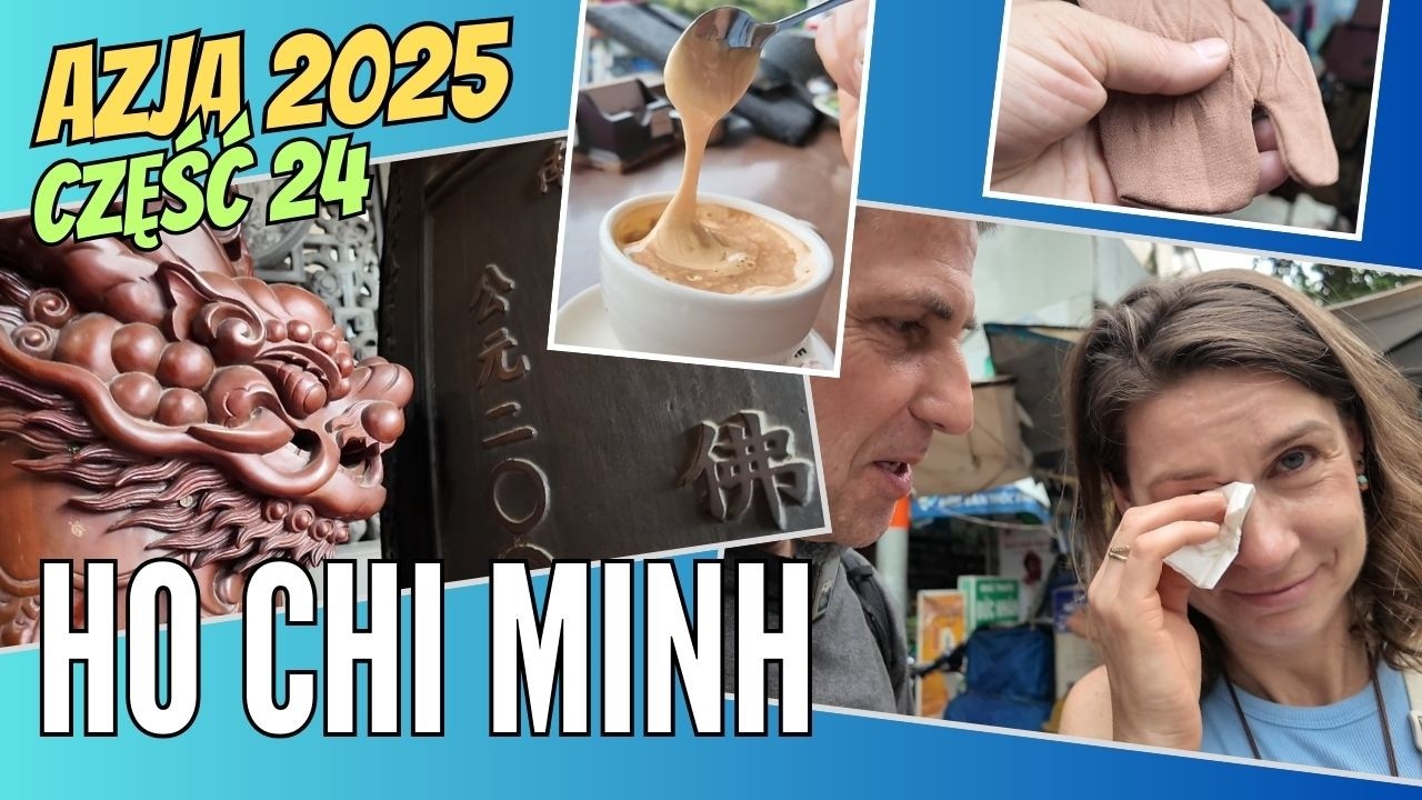 (266) HO CHI MINH. Nie płacz! Znajdziemy ją! CHINA TOWN. Chợ Hoà Bình MARKET. Skarpety dla Polaka.