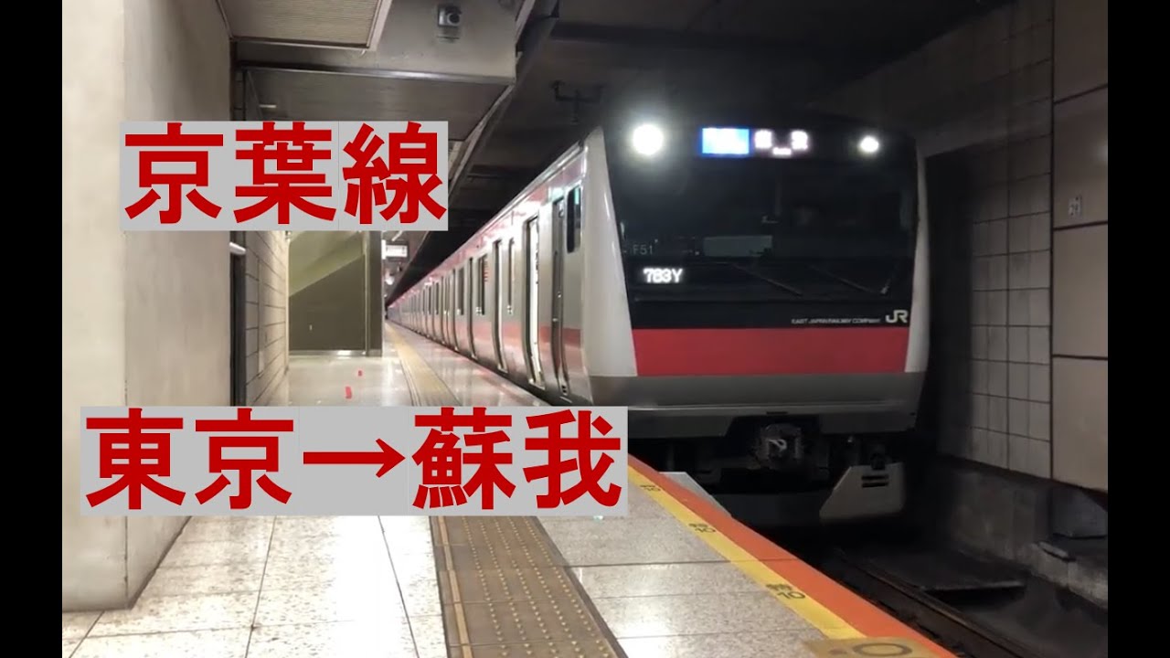 【走行音/作業用BGM】E233系京葉線 東京→蘇我