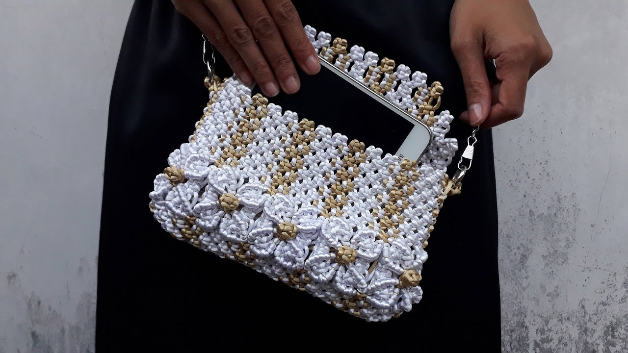 Macrame Bag Batik Indonesia Pattern | Tas Satin Inspirasi Motif Batik Indonesia