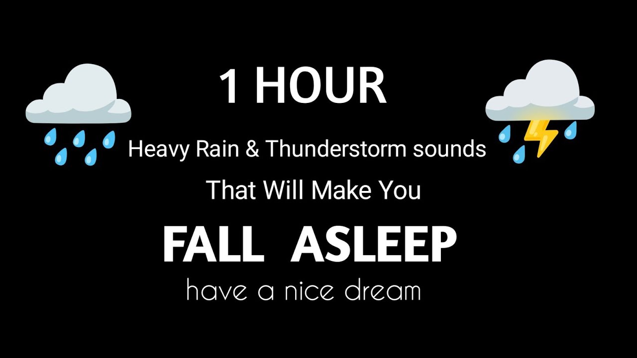 1 Hour That Will Make You Fall ASLEEP - Rain sounds for sleeping 
