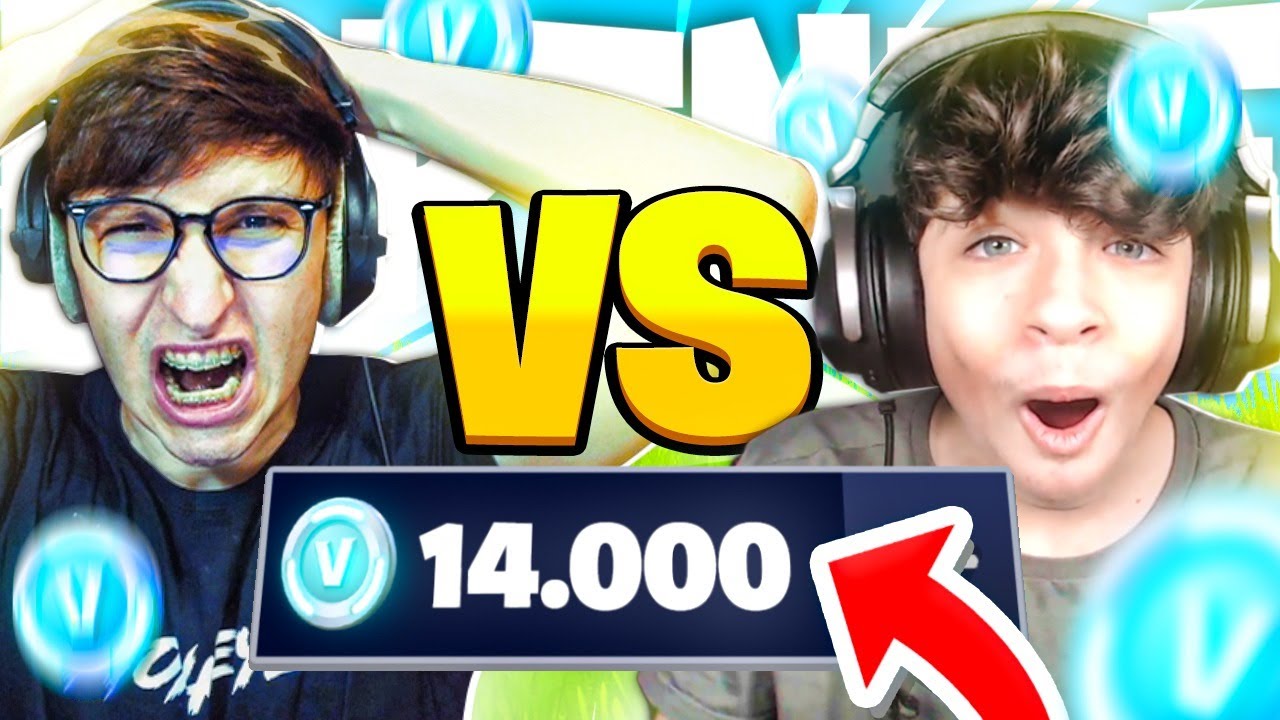 14.000 VBUCKS  SFIDA 1vs1 con MIO FRATELLO!! E SUCCEDE QUESTO...