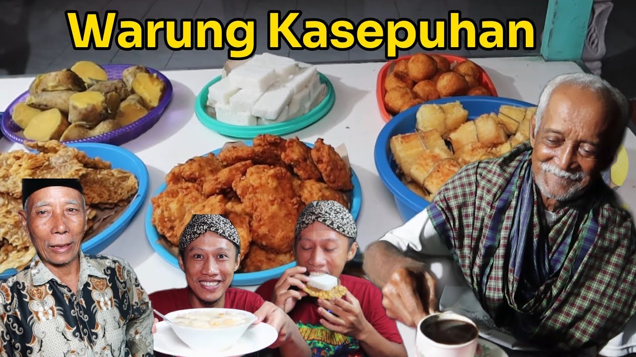 Warung Lawasan dengan menu tempo dulu, buka setelah sholat Isya'!